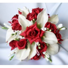 Red and white Roses Arrangement